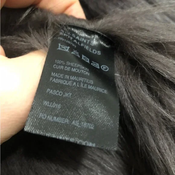 All Saints Spitalfields Leather Jacket - Picture 4 of 5